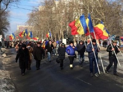 Протесты в Молдове: в Кишиневе стартовал антиправительственный митинг