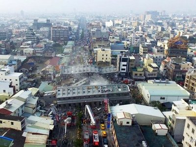 Опубликовано видео и фото масштабов разрушений на Тайване после землетрясения