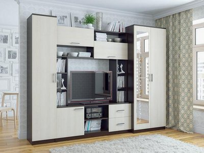 Выбираем модули и стенки для гостиной