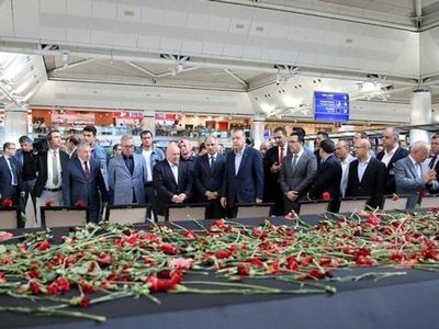 Эрдоган: Теракт в аэропорту Стамбула совершили выходцы из РФ