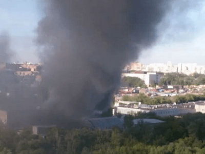 Крупный пожар на складе в Москве: погибли 17 человек (видео)
