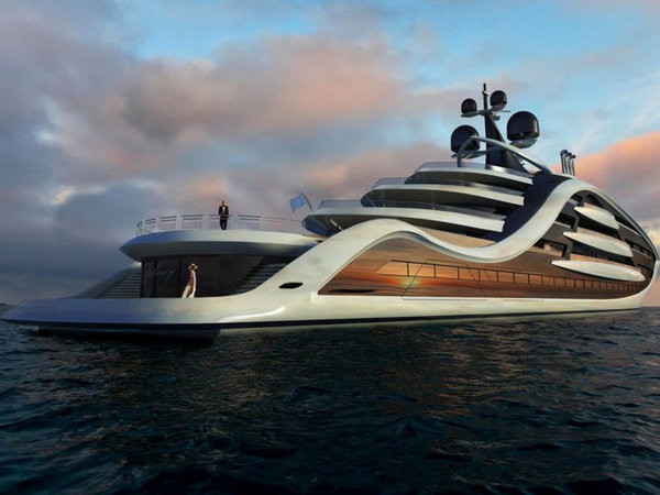 Дизайнер представил проект самой дорогой суперяхты за £500 млн (фото)