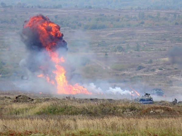 На Яворовском полигоне во время учений ранены трое военных