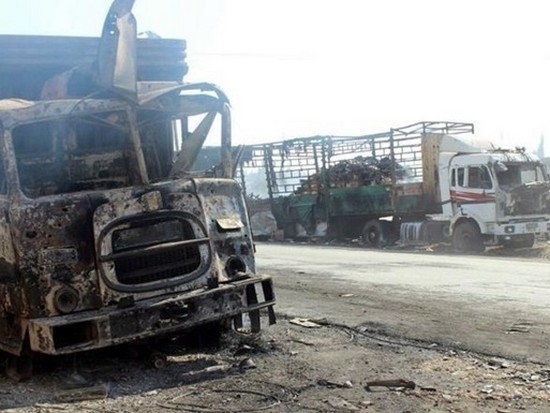 Великобритания обвинила РФ в уничтожении гумконвоя ООН