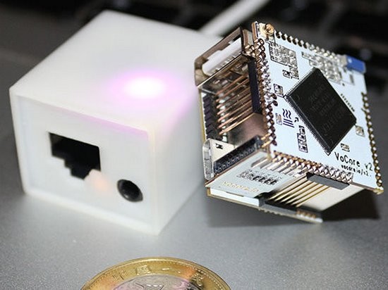 В Китае разработали компьютер VoCore2 Mini величиной с монету