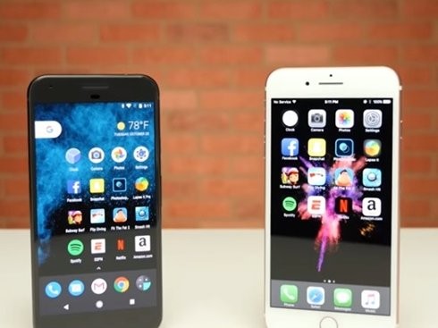 Блогер сравнил смартфоны iPhone 7 и Google Pixel в быстродействии (видео)
