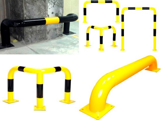 Организация парковки с помощью металлических колесоотбойников