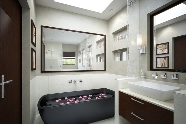 стиль модерн в ванной