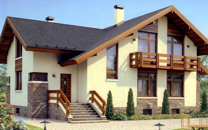 отделка коттеджа