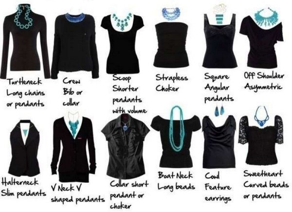 бижутерия под вырез платья