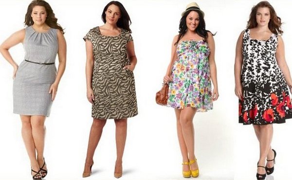платье для женщин с большими формами