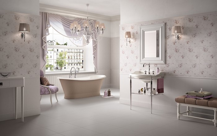 керамическая платка в ванной