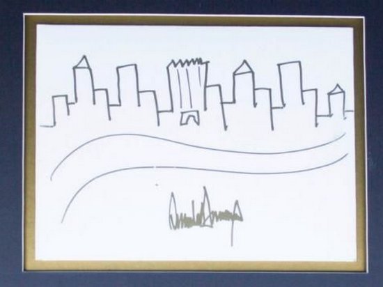 Рисунок Дональда Трампа продадут на аукционе со стартовой ценой $9 тыс