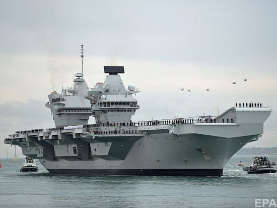 ВМС Великобритании пополнились новейшим авианосцем Queen Elizabeth (фото)