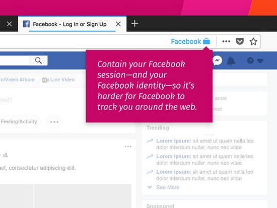 Появилось расширение для браузера Firefox, которое мешает Facebook шпионить за вами