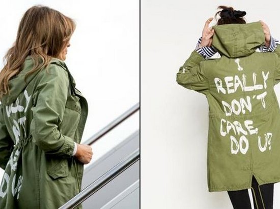 Надпись на куртке Мелании Трамп спровоцировала скандал в США
