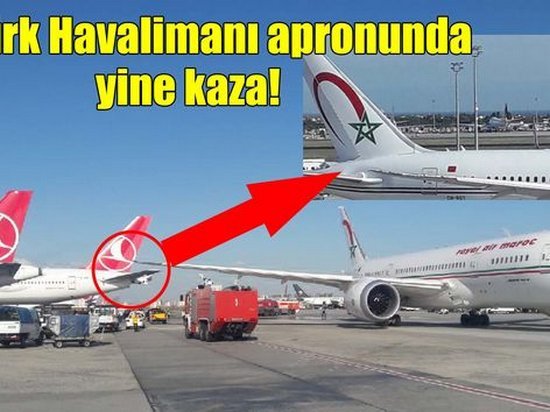 В аэропорту Стамбула столкнулись два пассажирских самолета