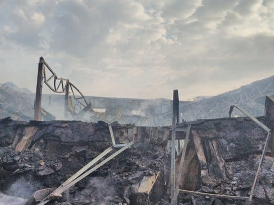 Отделение Новой почты в Мукачево сгорело полностью