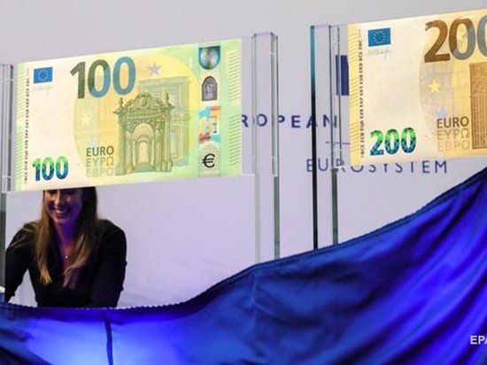 В Евросоюзе представили новые купюры 100 и 200 евро