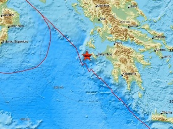 У берегов Греции произошла серия землетрясений