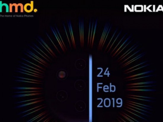 Смартфон Nokia с пятью камерами представят 24 февраля