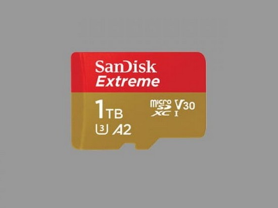 Выпущена карта памяти microSD емкостью 1 терабайт