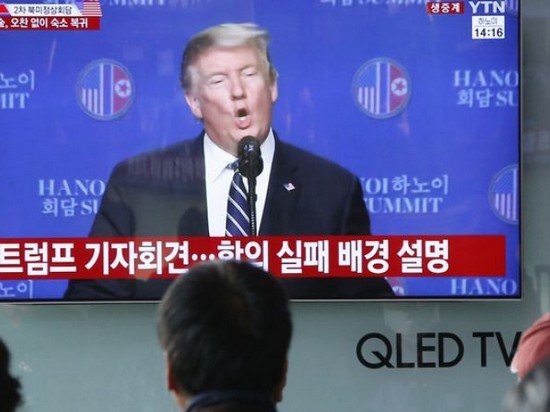 Трамп назвал причину досрочного завершения переговоров с Ким Чен Ыном