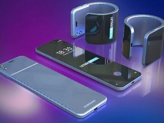 Samsung разрабатывает гибкий смартфон-браслет