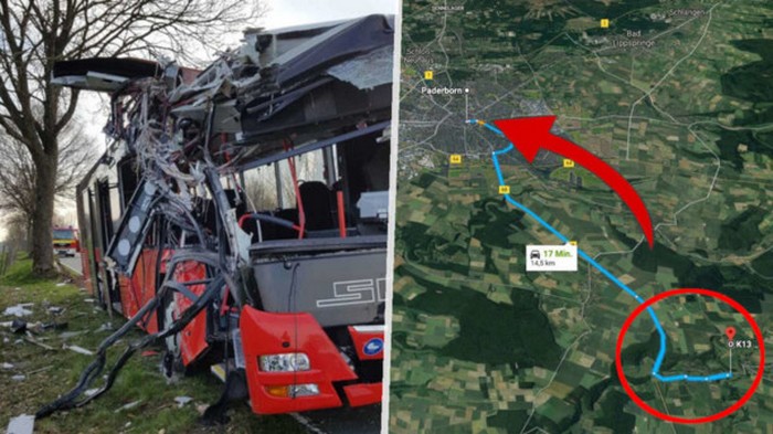 Автобус в Германии попал в аварию: десятки пострадавших