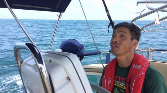 Незрячий японец на яхте пересёк Тихий океан