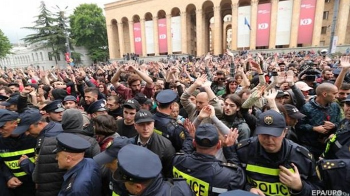 МВД Грузии назвало протесты попыткой переворота