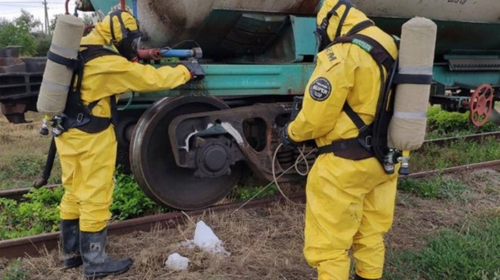 Утечка опасного вещества произошла в Николаевской области (видео)
