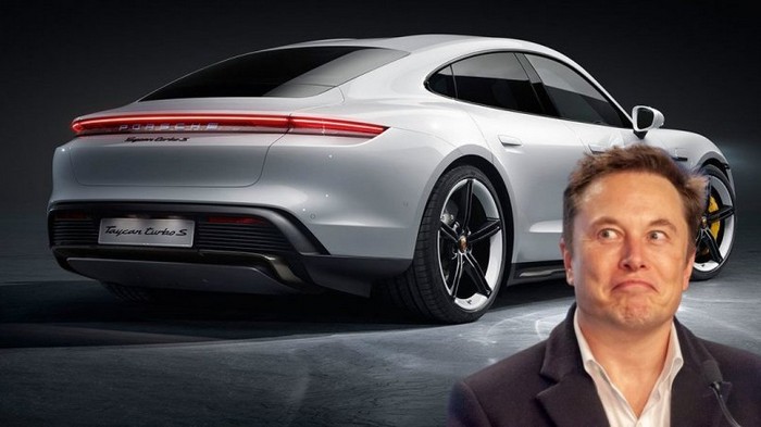 Илон Маск затроллил новый электрокар Porsche Taycan