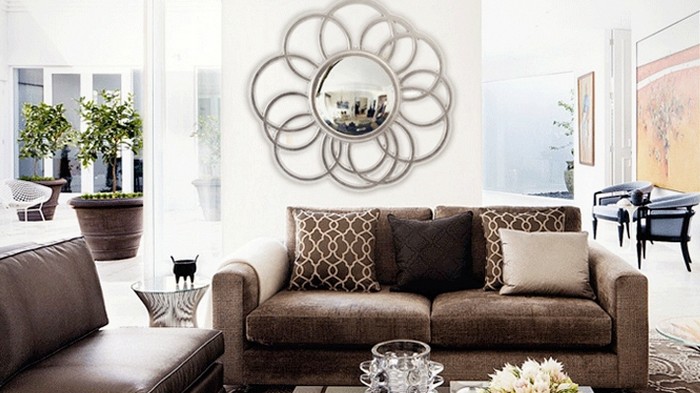 декоративное зеркало в интерьере