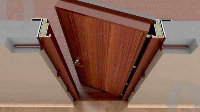 монтаж скрытых дверей