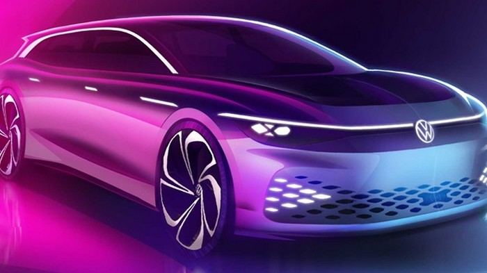 Volkswagen показал эскизы нового электроуниверсала (фото)