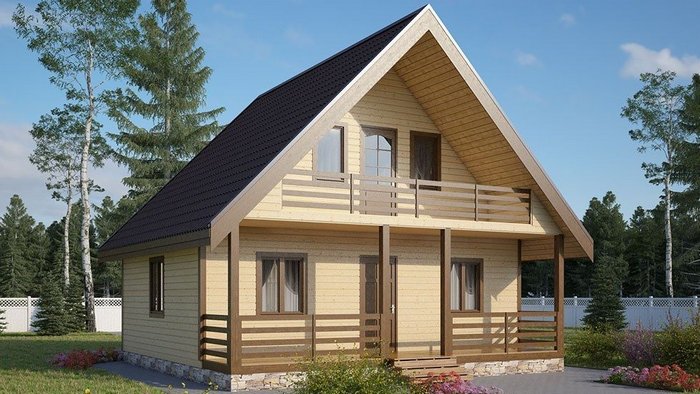 каркасный дом