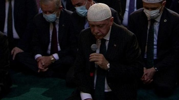 Эрдоган посчитал число прихожан мечети Айя-София