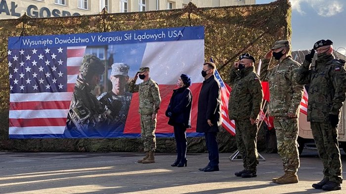 В Польше начало работу передовое командование Корпуса сухопутных сил США