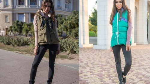 женские спортивные жилетки