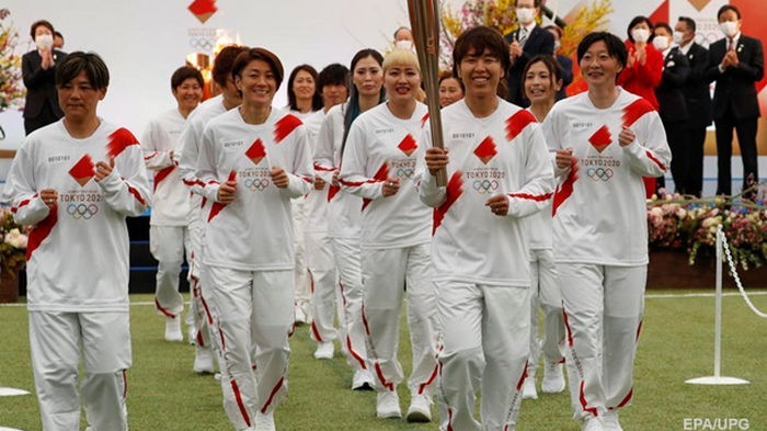 В Японии началась эстафета олимпийского огня (видео)