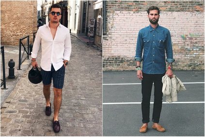 Образы с мужскими мокасинами