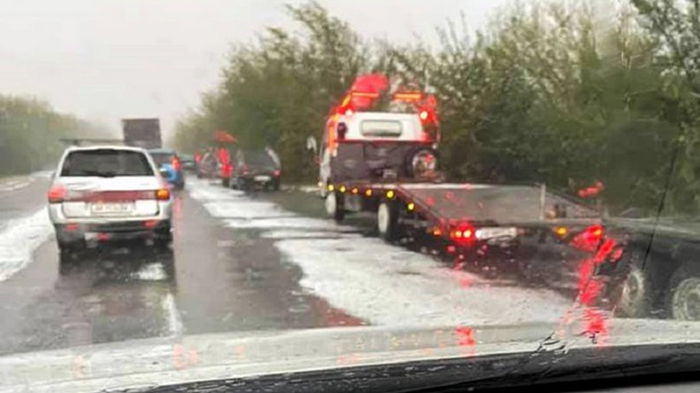 В Одесской области выпал снег (фото)