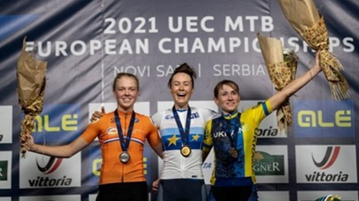 Украинка Попова выиграла бронзу чемпионата Европы в маунтенбайке