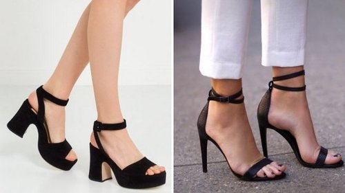 черные босоножки