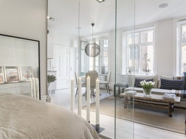 стеклянные перегородки в интерьере