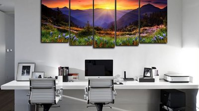 модульная картина в интерьере