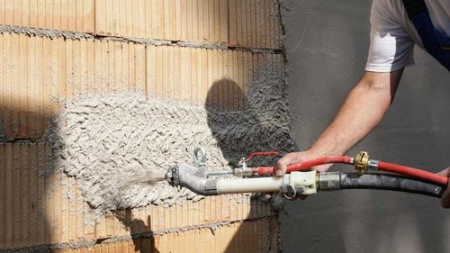 Как делается машинная штукатурка