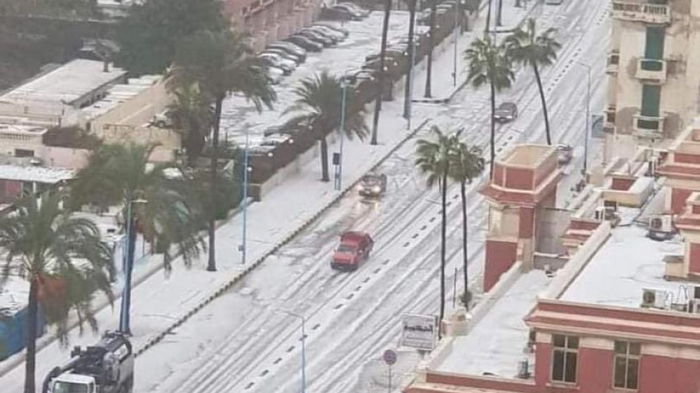 В Египте выпал снег: закрывают школы и порты