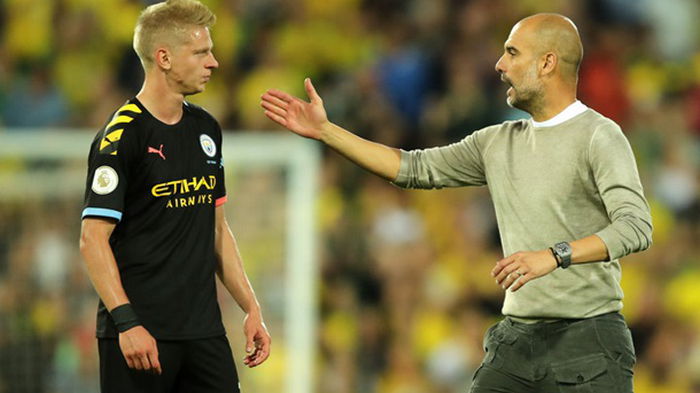 Гвардиола не считает Зинченко хорошим защитником